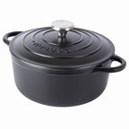 Enamelled Cast Iron Casserole Pot - 22cm - 2.9L (Multiple Colours)