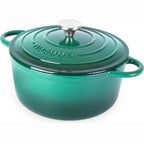 Enamelled Cast Iron Dutch Oven Casserole Pot (Multiple Colours & Sizes)
