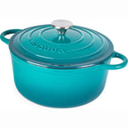 Enamelled Cast Iron Dutch Oven Casserole Pot (Multiple Colours & Sizes)