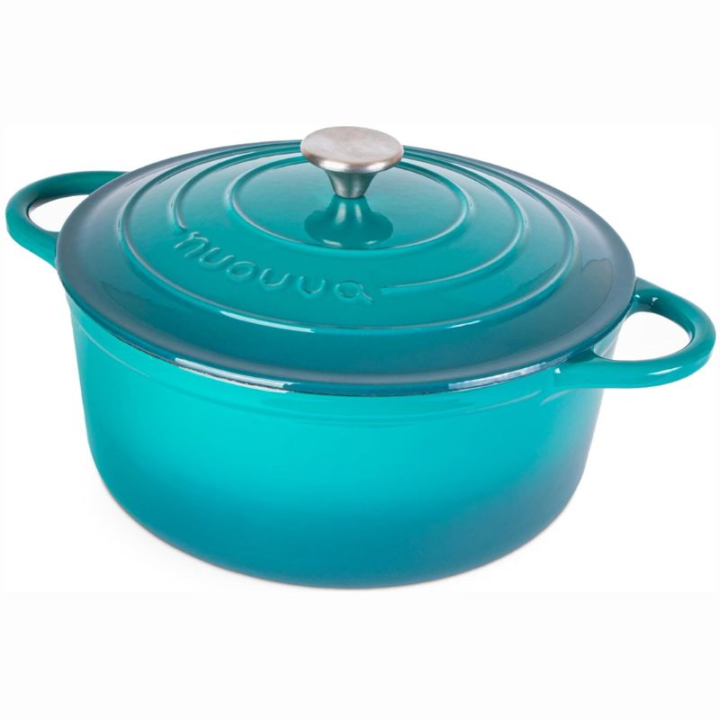 Enamelled Cast Iron Dutch Oven Casserole Pot (Multiple Colours & Sizes)