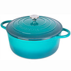 Enemalled Cast Iron Dutch Oven, Casserole Pot - 30cm - 6.9L (Multiple Colours)