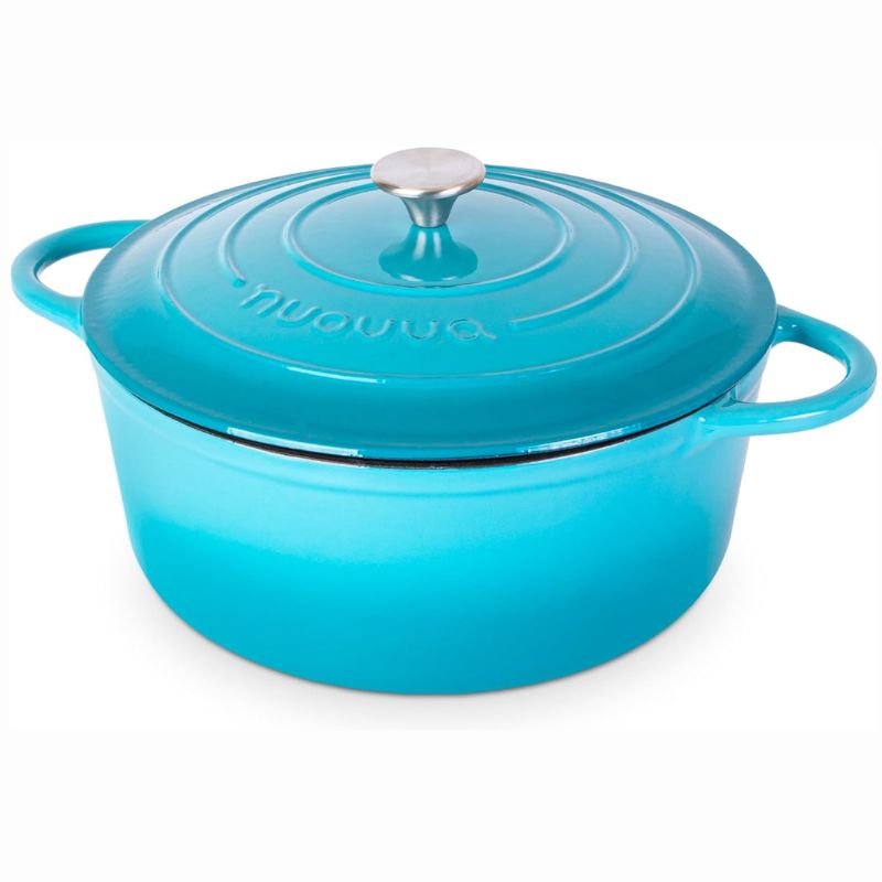 Enemalled Cast Iron Dutch Oven, Casserole Pot - 30cm - 6.9L (Multiple Colours)