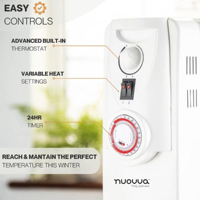 Portable Radiator Electric Heater - Oil Filled