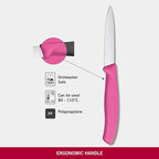 Victorinox  Straight Edge Paring Knife | Green, Pink, Yellow and Orange | 8 cm