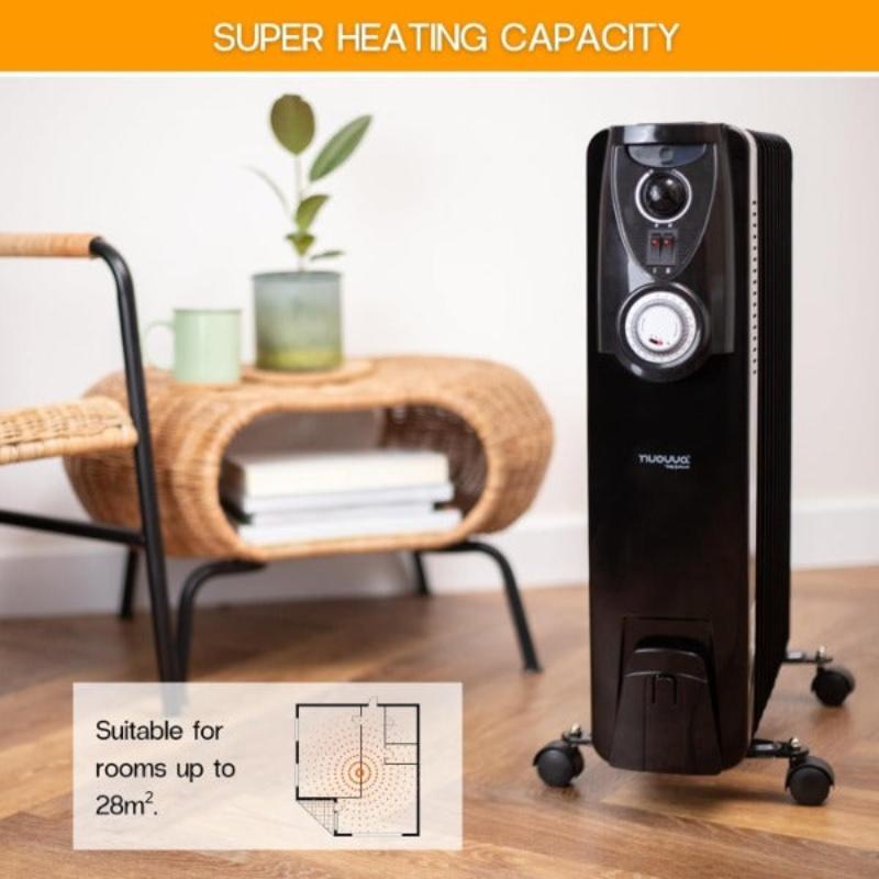 Portable Radiator Electric Heater - Oil Filled