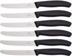 Victorinox 6-Piece Swiss Classic Tomato/Table Knife Set | 11 cm | Black