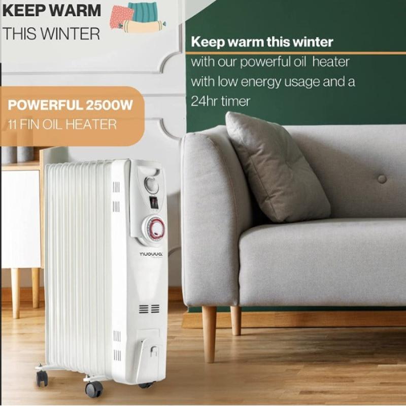 Portable Radiator Electric Heater - Oil Filled