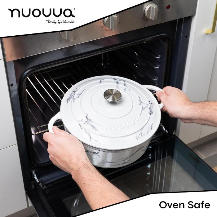 Enamelled Cast Iron Dutch Oven Casserole Pot (Multiple Colours & Sizes)