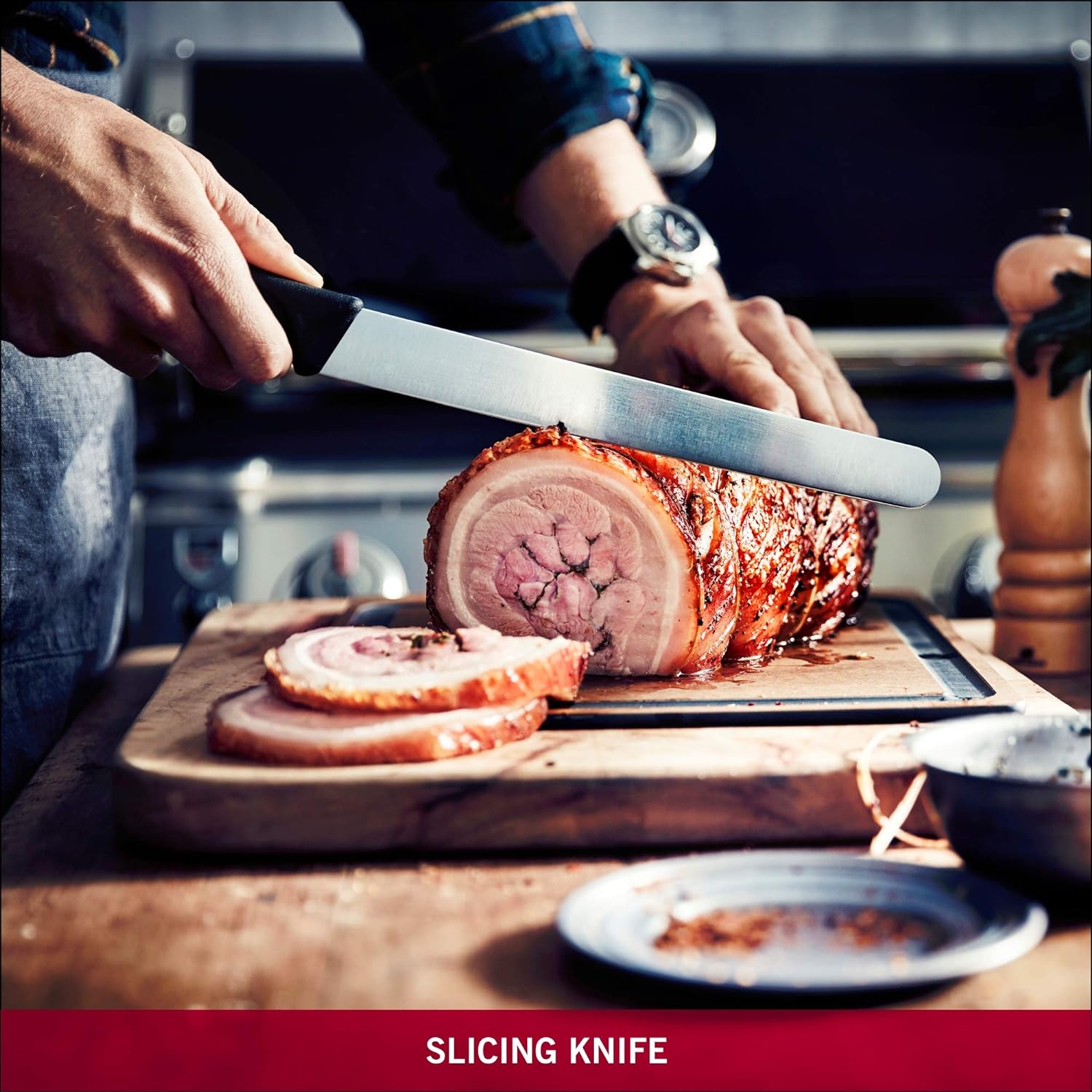 Victorinox Plain Slicer Blade | Black