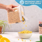 Airtight BPA-Free Cereal Food Storage Containers – 2.5L (Sets of 2,3,4,6 & 8) by Nuovva