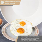 Induction Non-Stick Wok Pan – Deep Stir Fry Pan With Lid - 28cm (Multiple Colours), by Nuovva