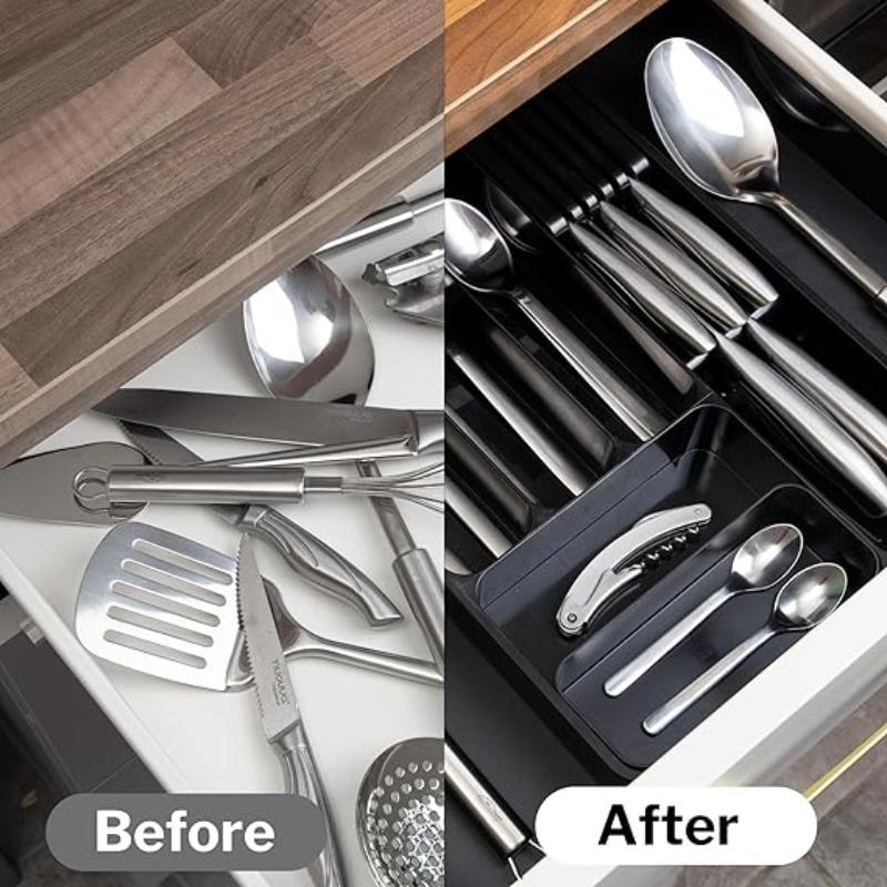 Expandable Cutlery Drawer Organiser Divider (Multiple Colours), by Nuovva