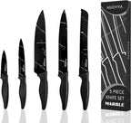 Granite Non-Stick Kitchen Knife Set 5pcs - Multiple Colours, by Nuovva
