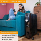 Portable Radiator Electric Heater - Oil Filled