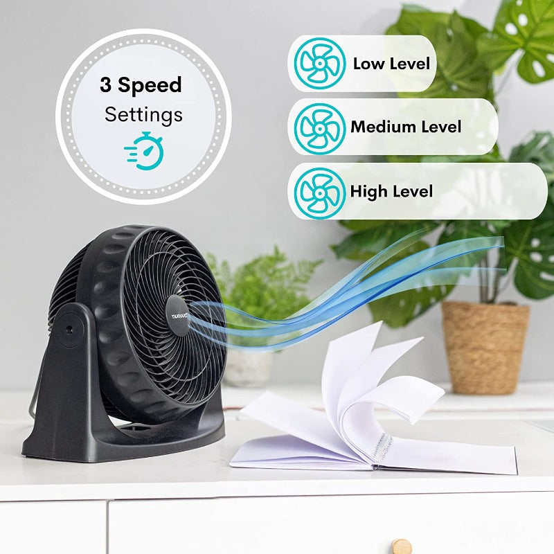 Desk Turbo Fan - White / Black