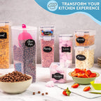 Airtight Kitchen Food Storage Containers, Multiple Sizes - Set of 8 by Nuovva