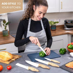 Granite Non-Stick Kitchen Knife Set 5pcs - Multiple Colours, by Nuovva