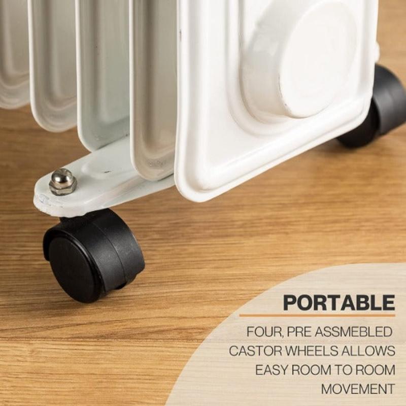 Portable Radiator Electric Heater - Oil Filled
