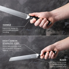 Professional High Carbon Steel Kitchen Single & Sets Knives  (Multiple Variants), by Nuovva