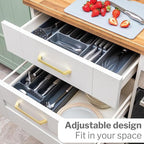 Expandable Cutlery Drawer Organiser Divider (Multiple Colours), by Nuovva