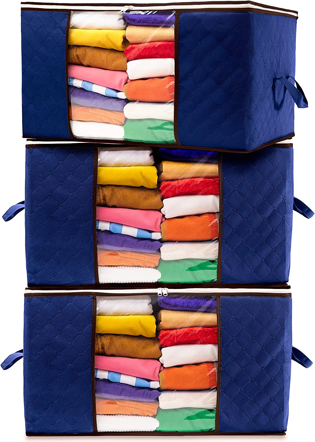 Large Clothes Storage Bag - 90L - Sets of 3 Pcs, 5 Pcs and 8 Pcs, by STACKZY