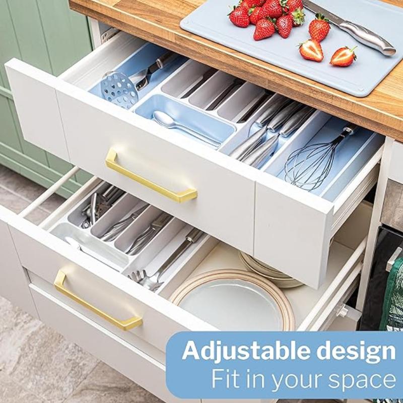 Expandable Cutlery Drawer Organiser Divider (Multiple Colours), by Nuovva