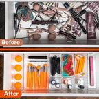 Clear Drawer Organiser Set 25 pcs, by Stackzy