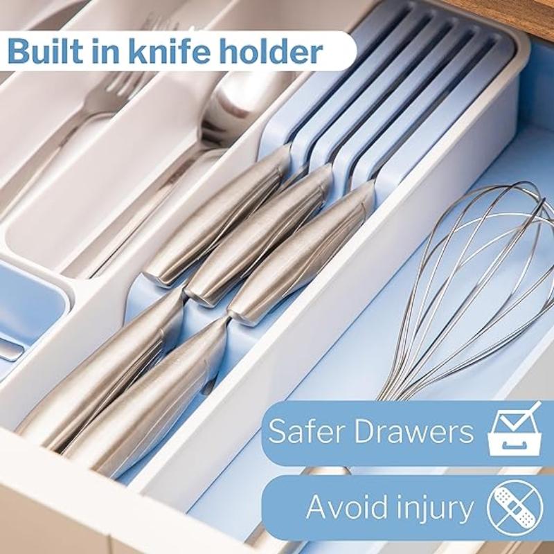 Expandable Cutlery Drawer Organiser Divider (Multiple Colours), by Nuovva
