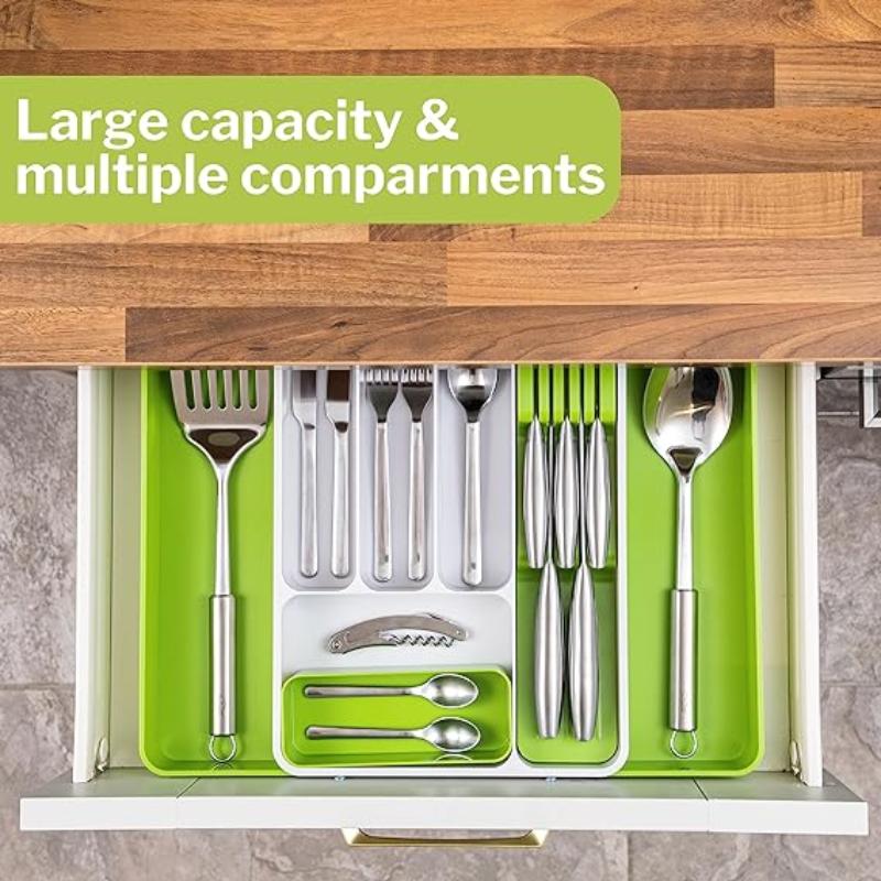 Expandable Cutlery Drawer Organiser Divider (Multiple Colours), by Nuovva