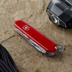 Victorinox Climber Swiss Army Pocket Knife | Medium | 14 Functions | Red & White