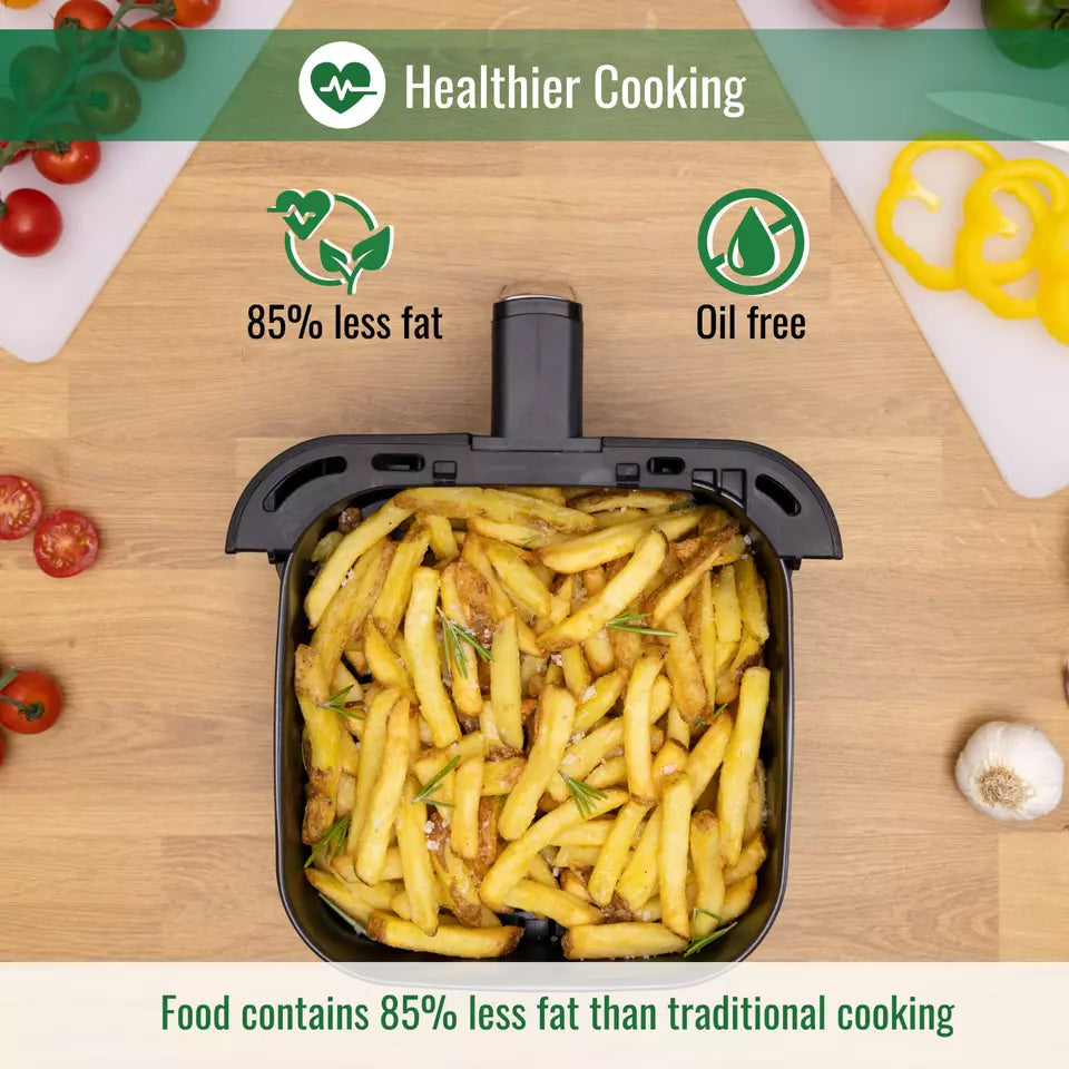 Air Fryer Oven With Preset Functions (Multiple Sizes) 4L 1200W, 6L 1500W, by Nuovva