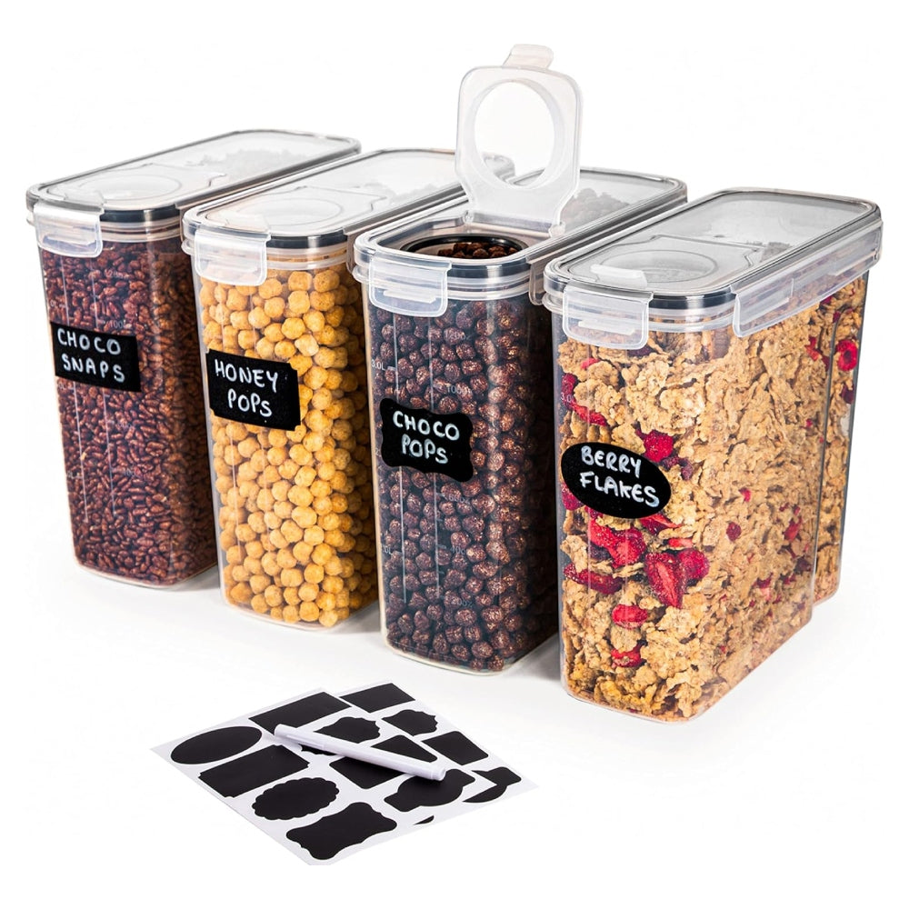 4L Cereal Storage Containers Pantry Organisers (2, 3, 4, 6 & 8 Pieces)