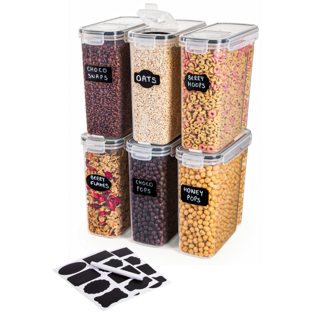 4L Cereal Storage Containers Pantry Organisers (2, 3, 4, 6 & 8 Pieces)