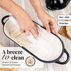 Enamelled Cast Iron Bread Loaf Pot – Non-Stick Dutch Oven, 32cm x 14cm (Multiple Colours),by Nuovva