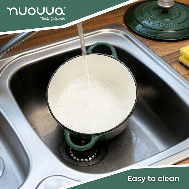 Enamelled Cast Iron Dutch Oven Casserole Pot (Multiple Colours & Sizes)