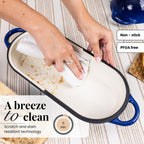 Enamelled Cast Iron Bread Loaf Pot – Non-Stick Dutch Oven, 32cm x 14cm (Multiple Colours),by Nuovva