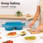 Cast Iron Dutch Oven – Double Round Bread Loaf Pot – 16cm Diameter, (Multiple Colours), by Nuovva