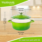 Enamelled Cast Iron Dutch Oven Casserole Pot (Multiple Colours & Sizes)