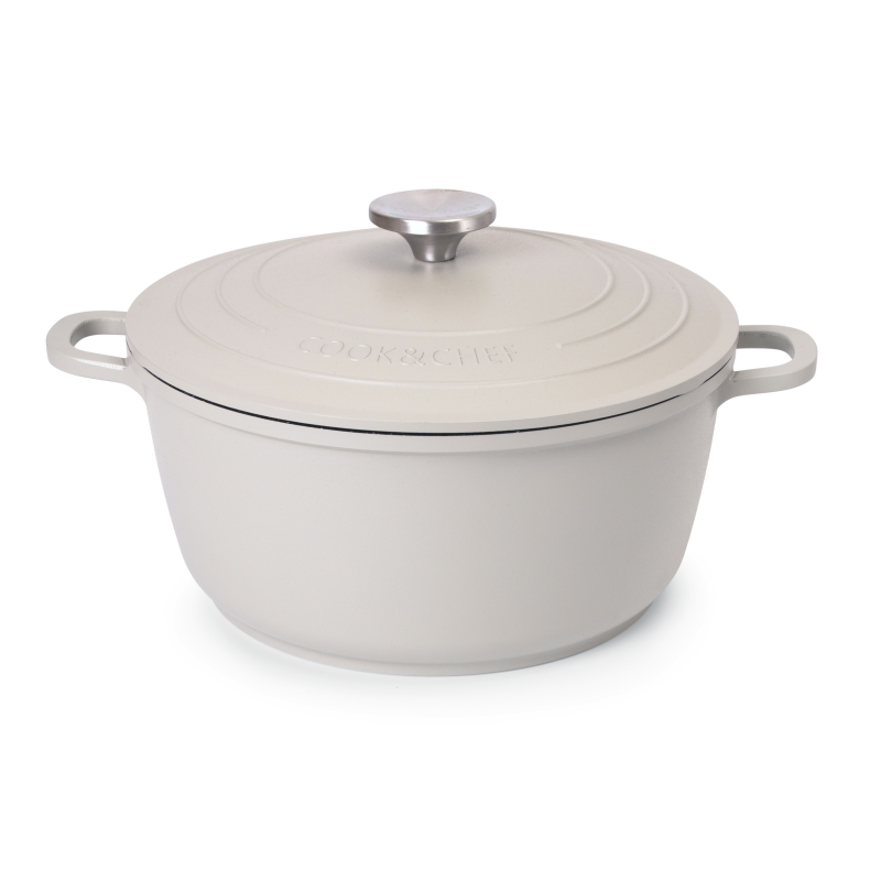 Aluminium Casserole Pot with Lid - 4L - 24cm, (Multiple Colours) by Nuovva