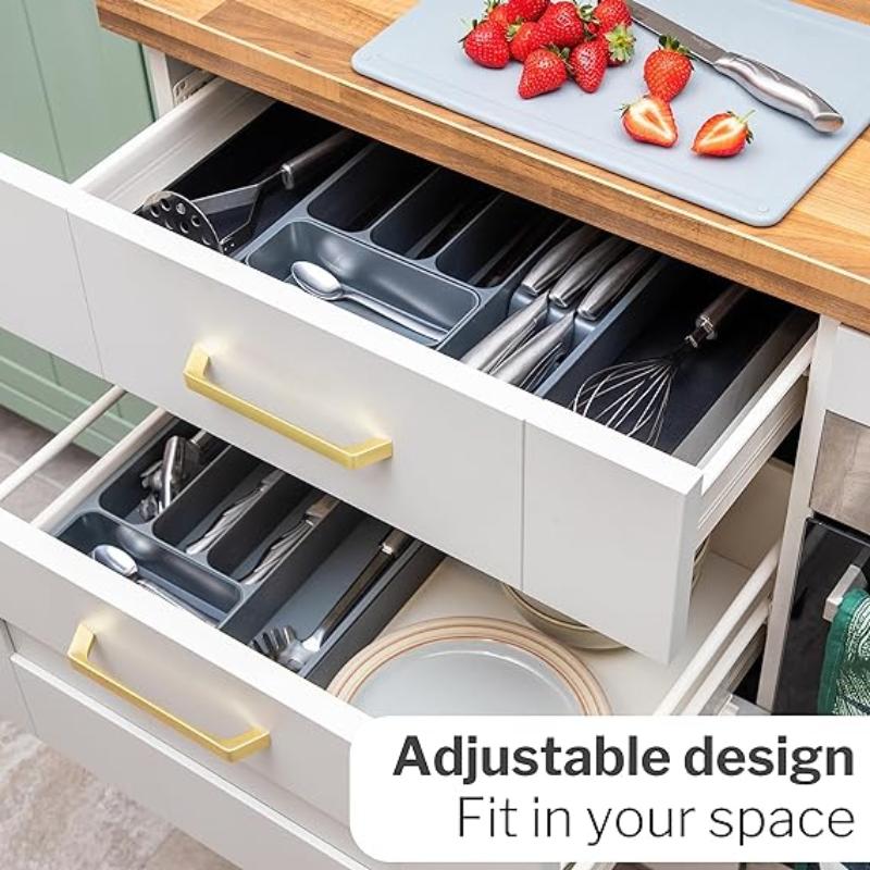 Expandable Cutlery Drawer Organiser Divider (Multiple Colours), by Nuovva