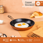 Copper Induction Non-Stick Frying Pan - 26cm by Nuovva