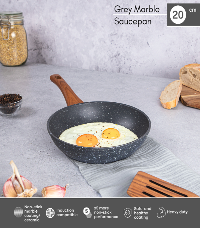 Induction Non-Stick Frying Pan (Multiple Sizes & Multiple Colours), by Nuovva