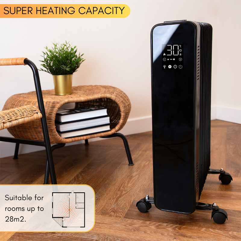 Energy Efficient Oil Heater with Remote Control - 11 Fin, 2500W