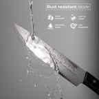 Japanese Steel Damascus Style Kitchen Knives with Pakkawood Handles - Multiple Variants, by Nuovva