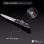 Japanese Steel Damascus Style Kitchen Knives with Pakkawood Handles - Multiple Variants, by Nuovva