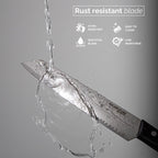 Japanese Steel Damascus Style Kitchen Knives with Pakkawood Handles - Multiple Variants, by Nuovva