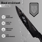 17pcs Kitchen Utensil & Knife Set with Block & Chopping Board (Multiple Colours) - By Nuovva