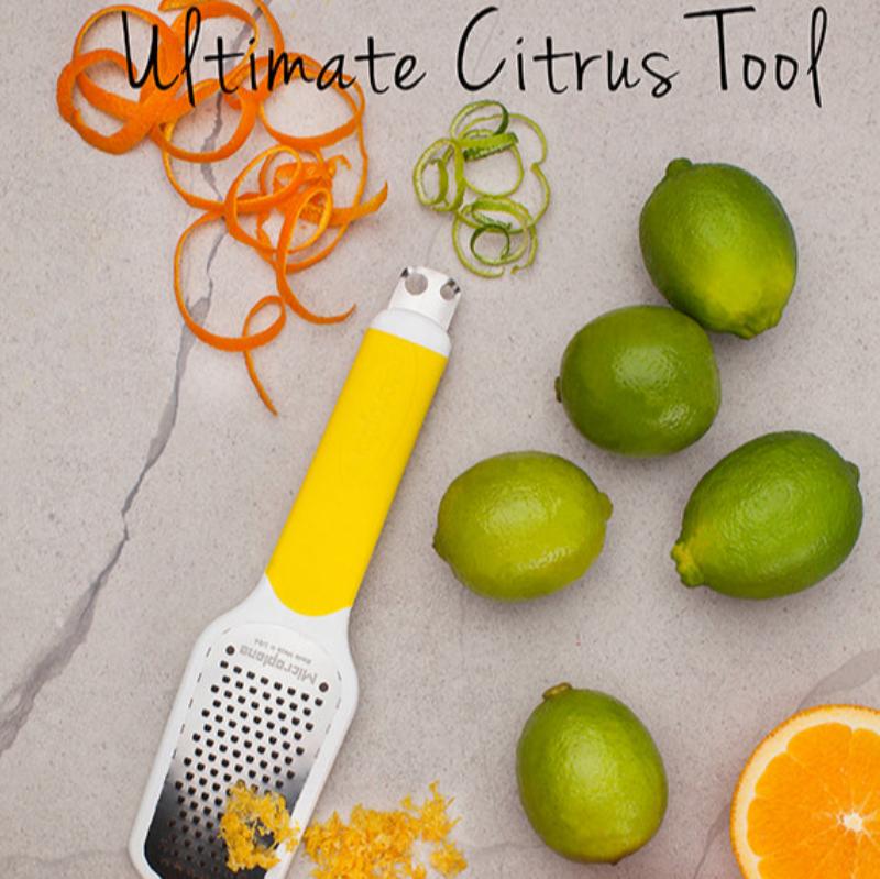 Microplane Ultimate Citrus Tool 2.0 - Zester (Yellow)