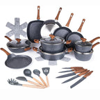 35pcs Granite Kitchen Cookware & Kitchen Knife Set