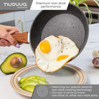 Granite Kitchen Cookware Set of 35, 15, 8, 5pcs with Lids (Multiple Set Sizes)